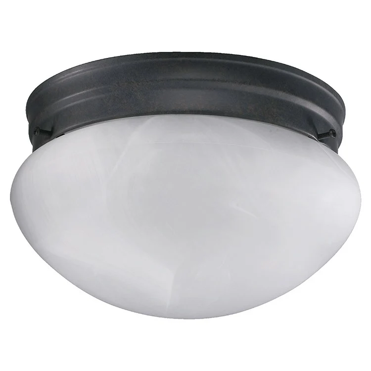 Signature Two-Light Large Mushroom Flush Mount Ceiling Fixture - Frankwebs