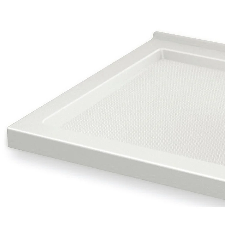 Shower Base B3 Corner Right Stabili-T Round Drain White 60 x 34 Inch Acrylic - Frankwebs