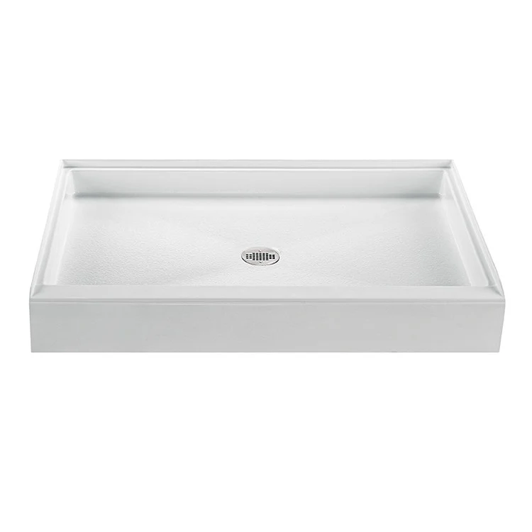 Shower Base Multi Threshold Biscuit 48 x 32 Inch Acrylic Right Hand Drain - Frankwebs