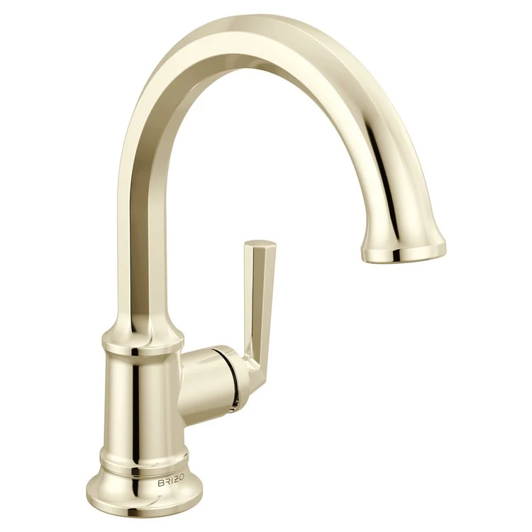 Lavatory Faucet Beauclere Deck Mount 1 Lever ADA WaterSense Brilliance Polished Nickel 1.2 Gallons per Minute Less Drain 1 Hole - Frankwebs