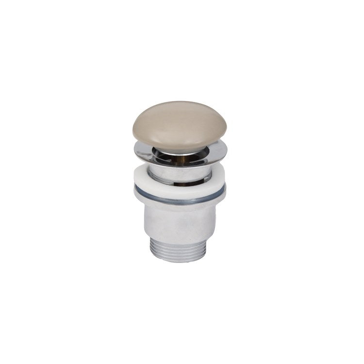 Pop-Up Drain Ceramic 9 x 6 x 10 Inch Cream Brass for Sinks with 2 Inch Maximum Thickness - Frankwebs