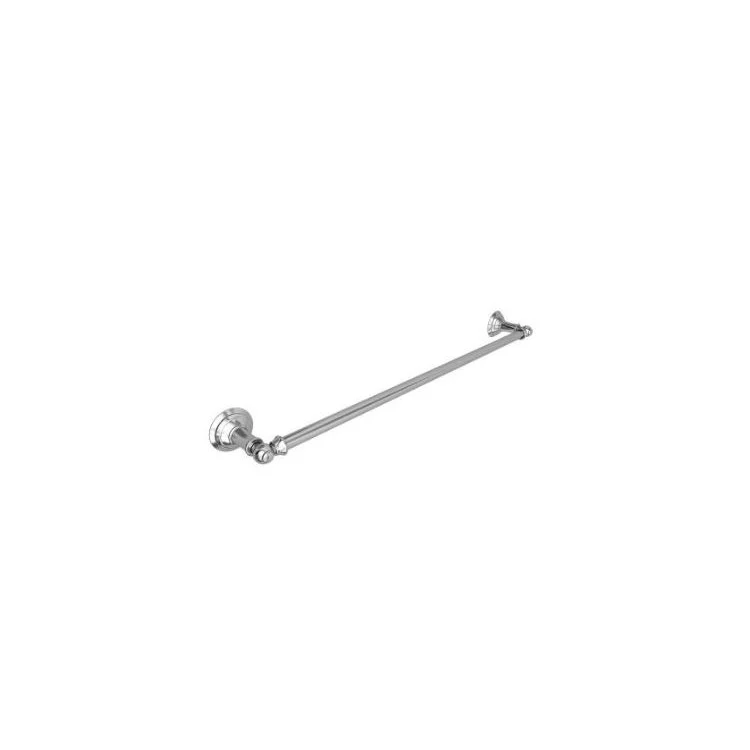 Towel Bar Garnsey 24 Inch Single Polished Chrome Brass 3-3/8 Inch Extension from Wall - Frankwebs
