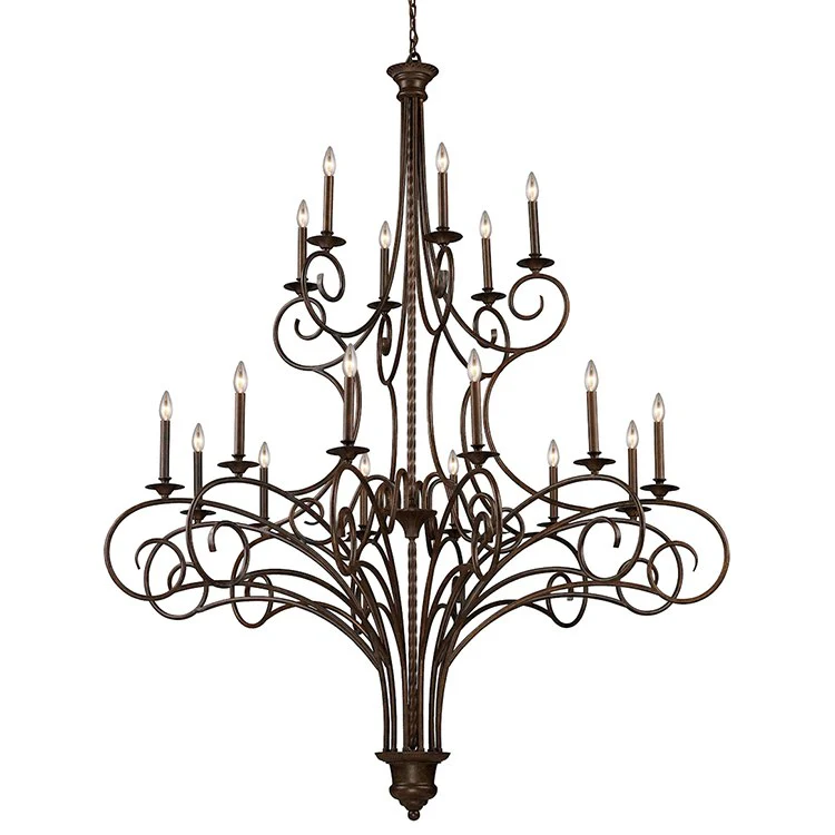 Gloucester Eighteen-Light Two-Tier Chandelier - Frankwebs