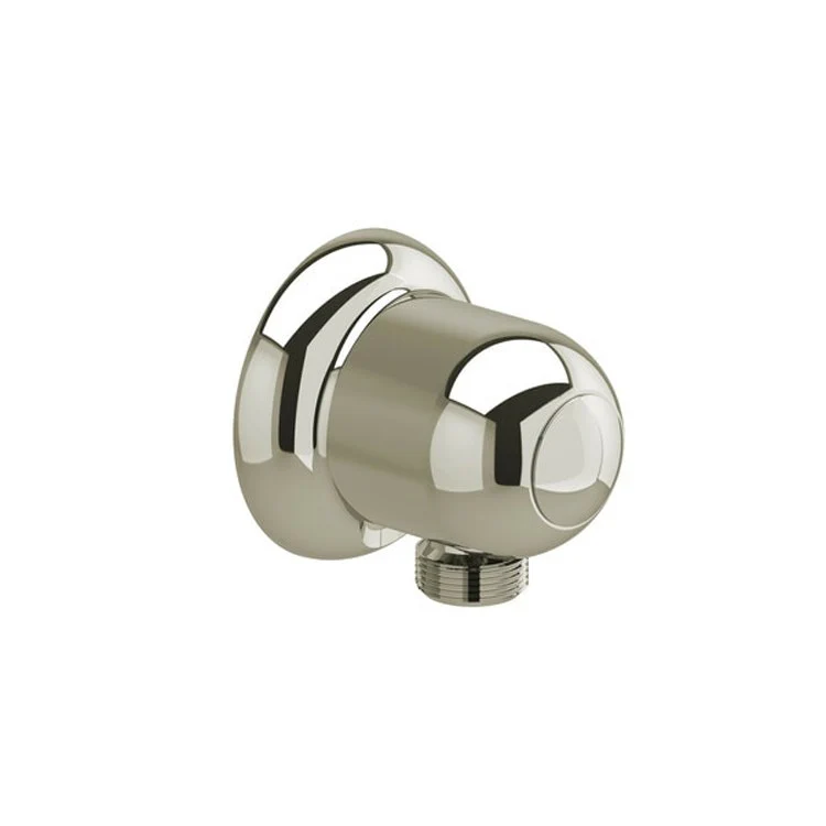 Handshower Elbow Wall Outlet 2-1/4 Inch Brass Polished Nickel 1/2 Inch - Frankwebs