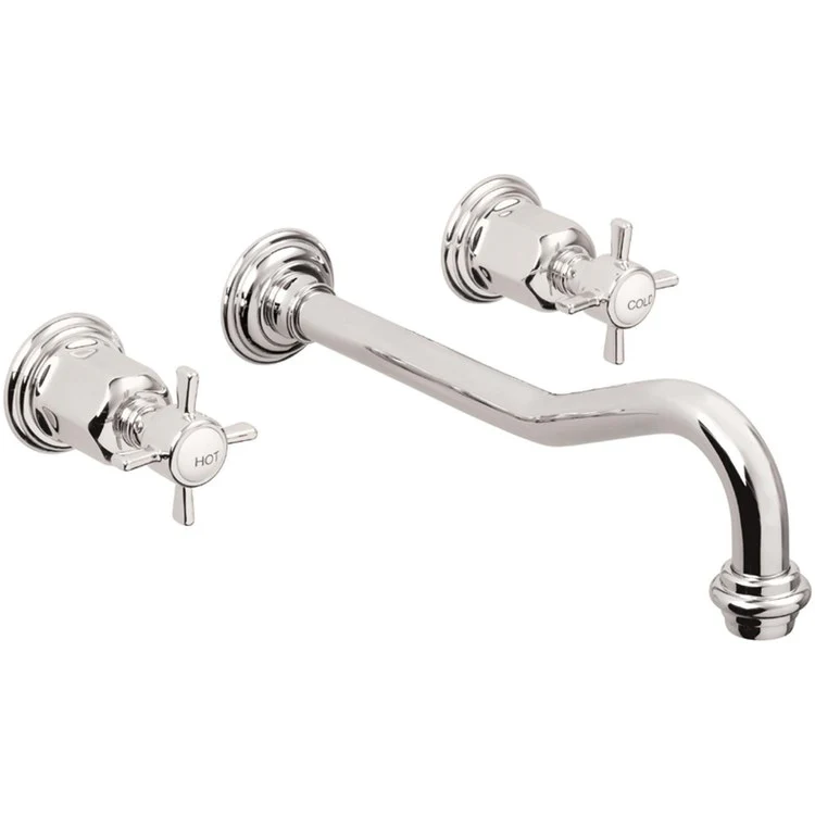 Lavatory Trim Montecito Vessel Wall 2 Cross Satin Nickel 1.2 Gallons per Minute - Frankwebs