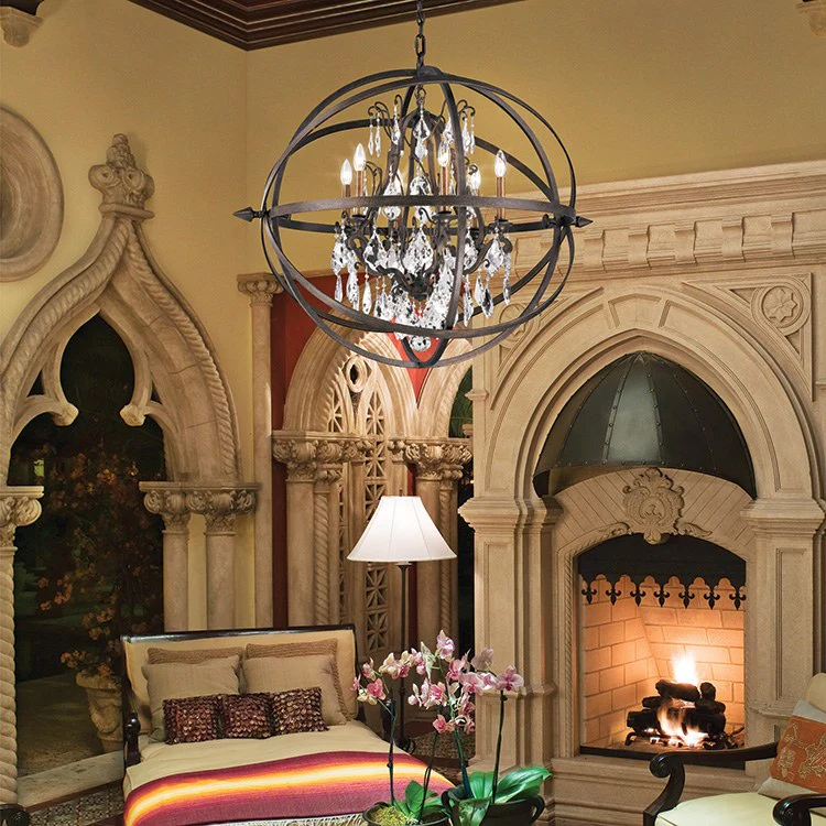 Byron Six-Light Extra-Large Chandelier - Frankwebs