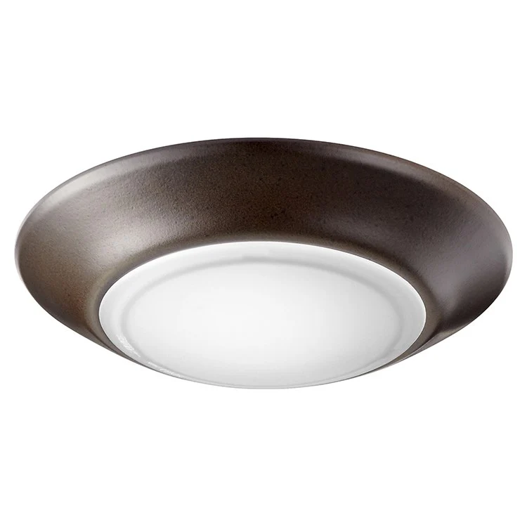 Single-Light LED Flush Mount Ceiling Fixture with White Shade - Frankwebs