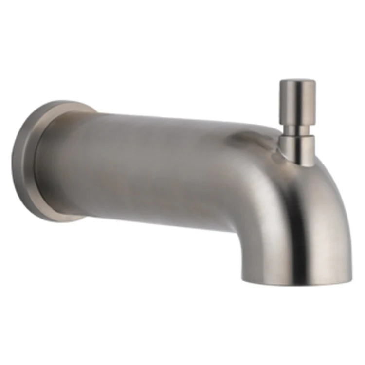 Tub Spout Modern Push Matte Black 6-1/2 Inch 18 Gallons per Minute Brass ADA - Frankwebs