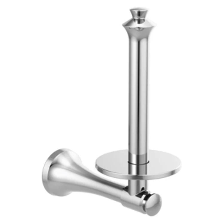 Toilet Paper Holder Dorval Vertical Holder Chrome Metal 8-1/4 Inch 6-1/8 Inch Wall Mount - Frankwebs
