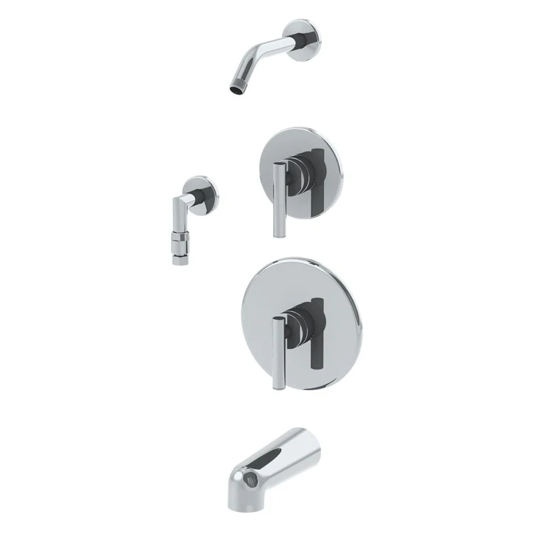 Tub and Shower Trim 2 Lever Stainless Steel - Frankwebs