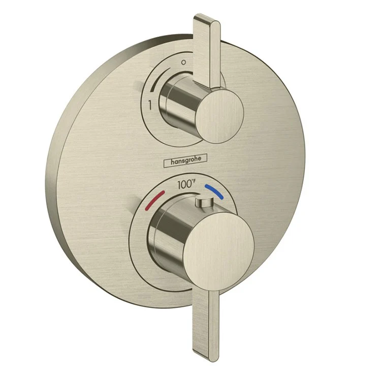 Thermostatic Trim Ecostat Classic with Volume Control and Diverter 2 Lever Rubbed Bronze ADA for Rough-In Valve with Service Stops 01850181 6.0 Gallons per Minute Escutcheon Handle Metal 2-5/8 Inch Length - Frankwebs