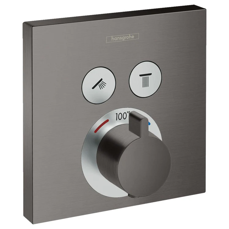 ShowerSelect E Square Thermostatic Two-Function Shower Trim - Frankwebs