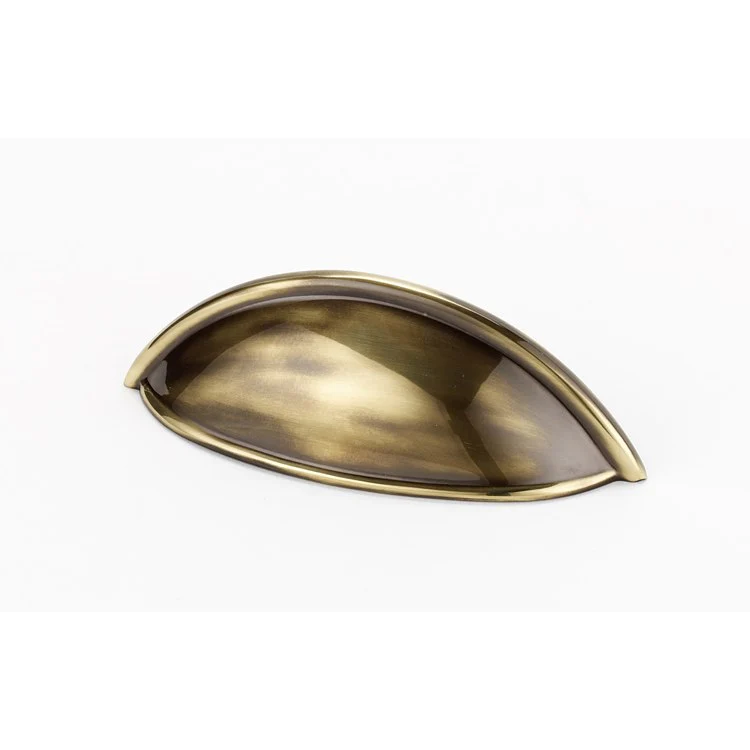 Pull Collection III Cup Polished Antique Brass 3-1/2 Inch 4-3/4 Inch 1-1/4 Inch - Frankwebs