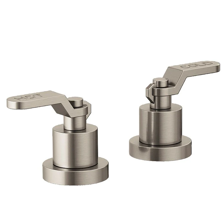 Handle Kit Litze Zinc 2 Industrial Lever Brilliance Luxe Steel ADA for Roman Tub - Frankwebs