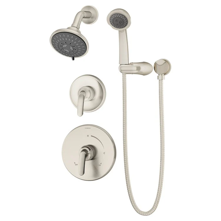 Shower Trim Elm 1 Lever Satin Nickel 2.0 Gallons per Minute Less Showerhead for Temptrol Pressure Balancing Valve - Frankwebs