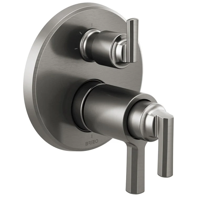 Thermostatic Trim Levoir Tempassure Valve with 3 Function Diverter 3 Lever Polished Chrome ADA for 2 Shower Applications - Frankwebs