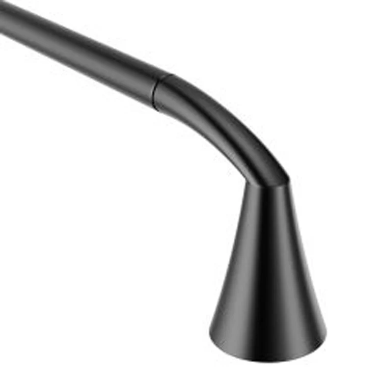 Towel Bar Glyde 18 Inch Single Matte Black Aluminum 3-1/16 Inch - Frankwebs