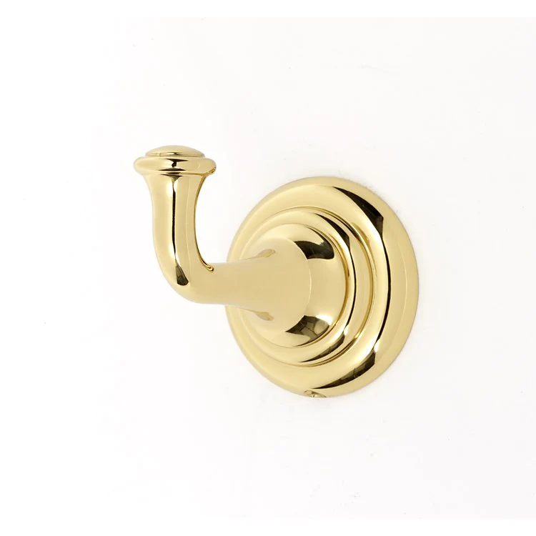 Robe Hook Charlie's Bath Satin Brass 2 Inch 2-13/16 Inch Wall Mount Brass - Frankwebs