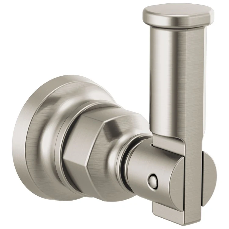 Robe Hook Invari Single Brilliance Luxe Nickel 3-1/8 Inch 2-7/8 Inch Wall Mount Metal - Frankwebs