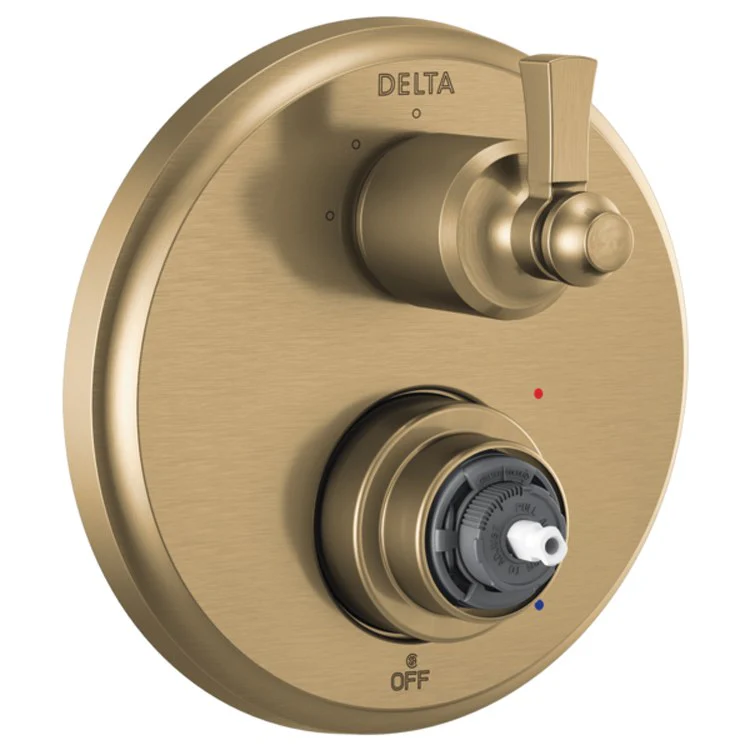 Valve Trim Dorval Monitor 14 Traditional with 3 Setting Diverter Less Handle Brilliance Champagne Bronze - Frankwebs