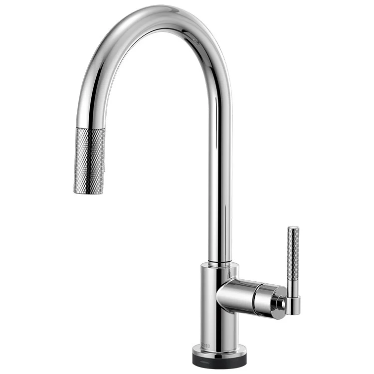 Litze Single Handle SmartTouch Pull Down Faucet with High-Arc Spout/Knurled Handle - Frankwebs