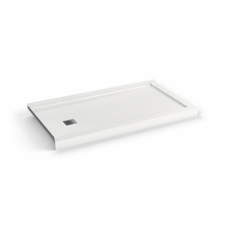 Shower Base B3 Corner Left Stabili-T Square Drain White 60 x 30 Inch Acrylic - Frankwebs