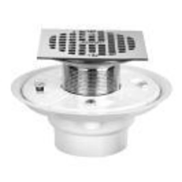 Shower Drain Low Profile 2 x 3 Inch Chrome Plated PVC - Frankwebs