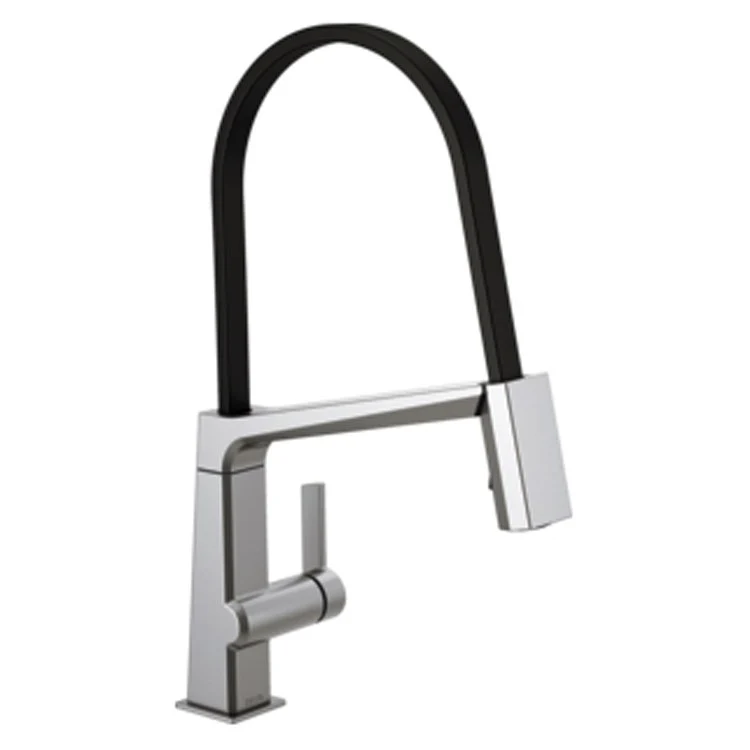 Kitchen Faucet Pivotal Exposed Hose 1 Lever ADA Arctic Stainless 1.8 Gallons per Minute - Frankwebs