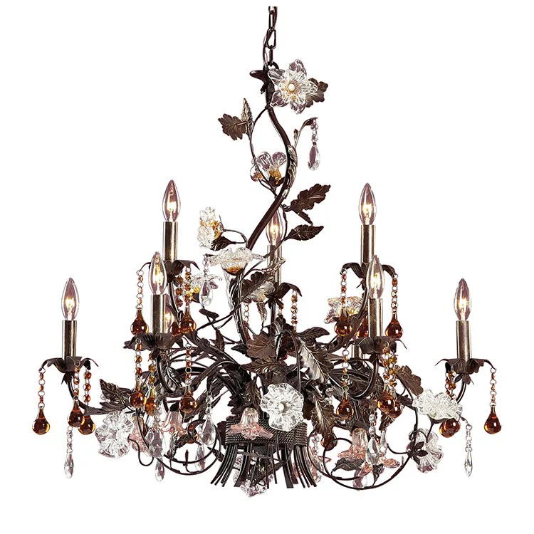 Cristallo Fiore Nine-Light Chandelier - Frankwebs
