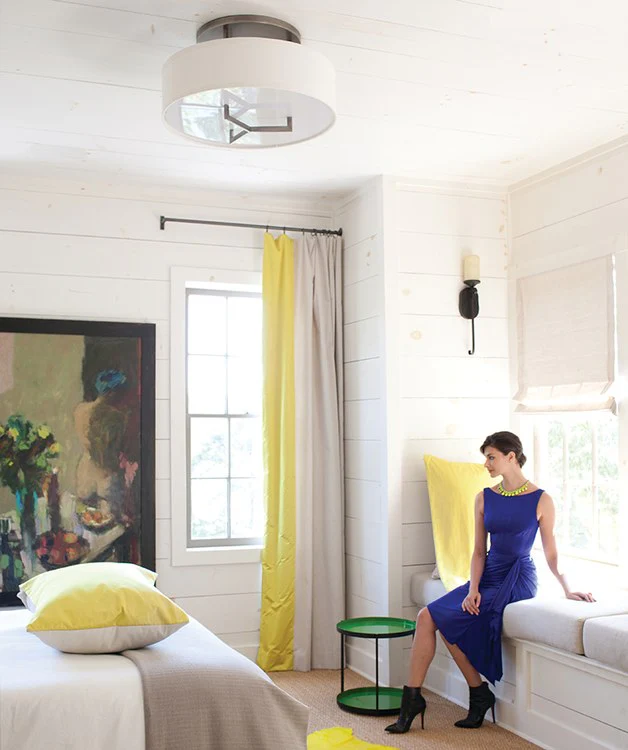 Hampton Single-Light LED Semi-Flush Mount Ceiling Light - Frankwebs