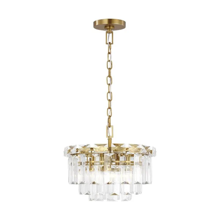 Chandelier Arden Chapman and Myers Small 4 Lamp Burnished Brass - Frankwebs