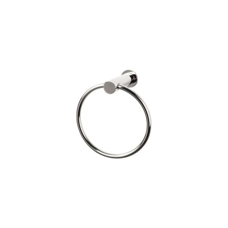 Towel Ring Hopewell 6-5/16 Inch Flat Black Zinc Alloy 3-5/8 Inch for Bath Hardware - Frankwebs