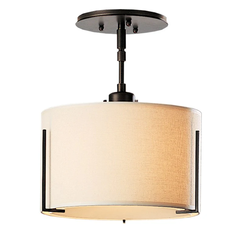 Exos Single-Light Single-Shade Semi-Flush Mount Ceiling Lighting Fixture - Frankwebs
