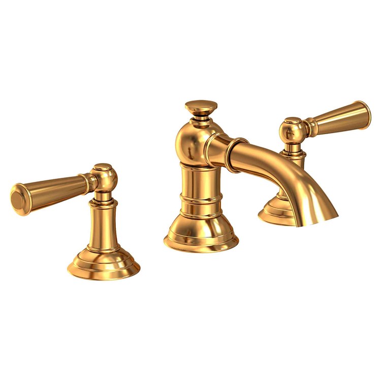 Lavatory Faucet Aylesbury Widespread 8 to 20 Inch Spread 2 Lever ADA White 1.2 Gallons per Minute Brass Spout Height 1-13/16 Inch - Frankwebs