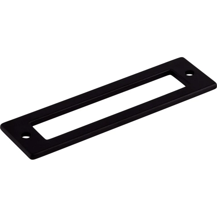 Pull Backplate Lynwood Hollin Rectangle Flat Black 3-3/4 Inch 2 Hole Zinc Alloy - Frankwebs