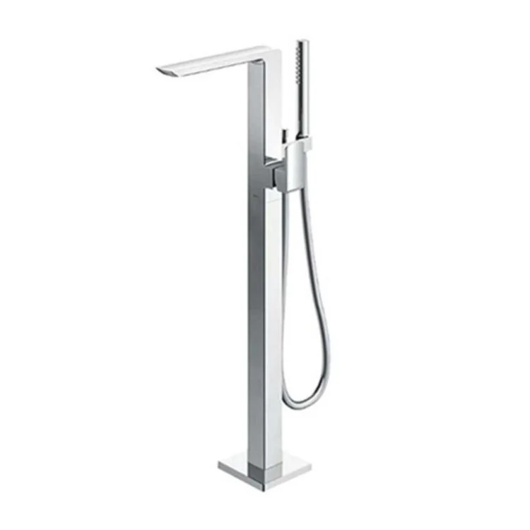 Tub Filler Trim GR Freestanding with Handshower 1 Lever Brushed Nickel - Frankwebs