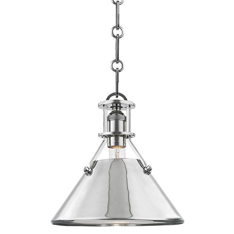 Metal No.2 Single-Light Small Pendant by Mark D. Sikes - Frankwebs