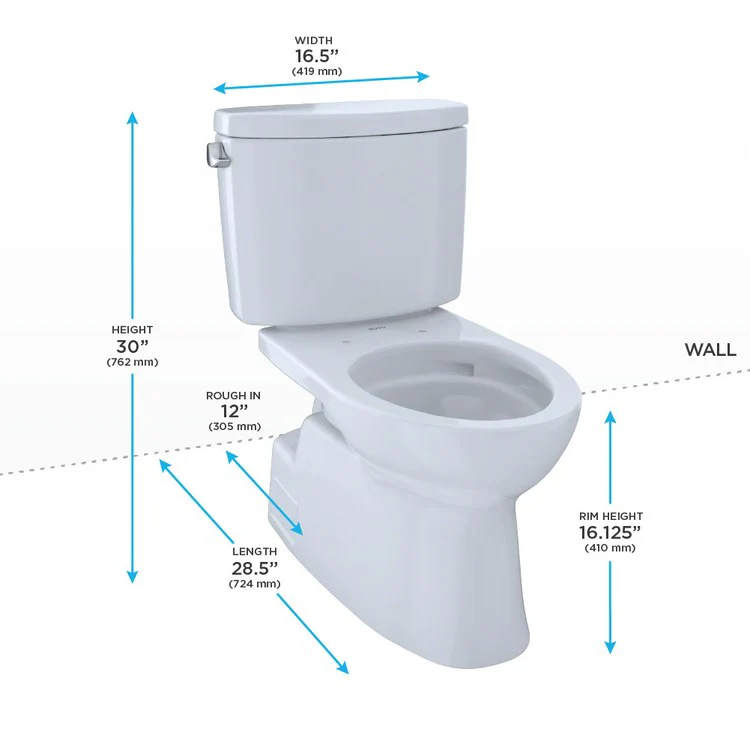 Vespin II Elongated Close Coupled Two-Piece Toilet - Frankwebs