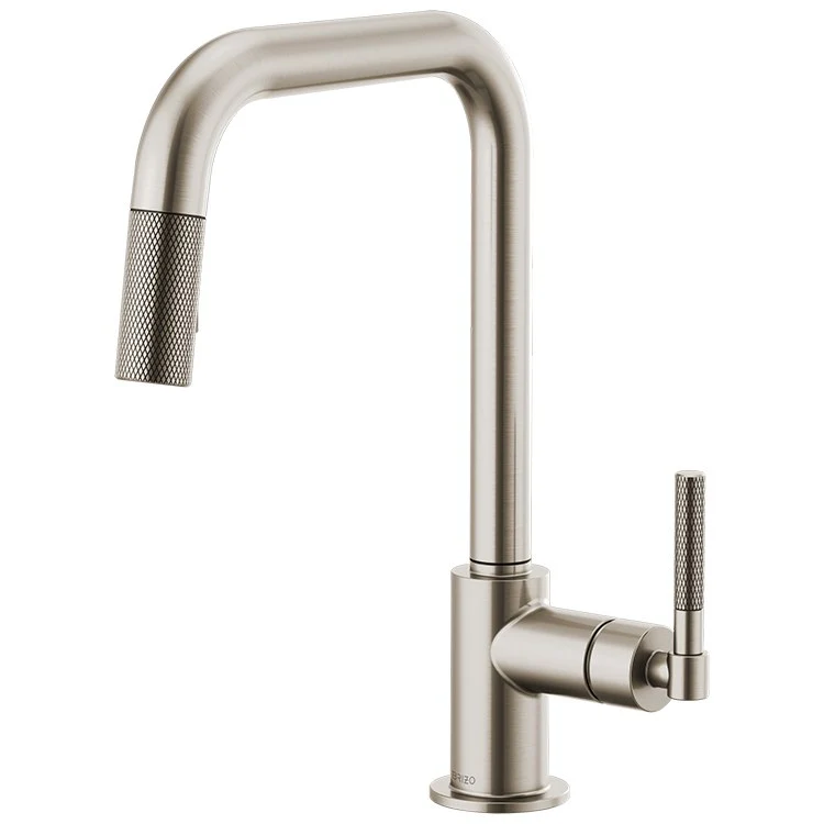 Litze Single Handle Pull Down Faucet with Square Spout/Knurled Handle - Frankwebs