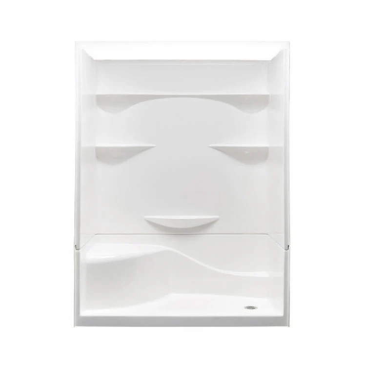 Shower Module 60 x 30 x 76 Inch Acrylic White 4 Pieces Right Hand Seat - Frankwebs