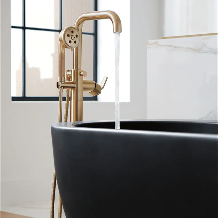 Litze Single Handle Freestanding Tub Filler without Handle - Frankwebs