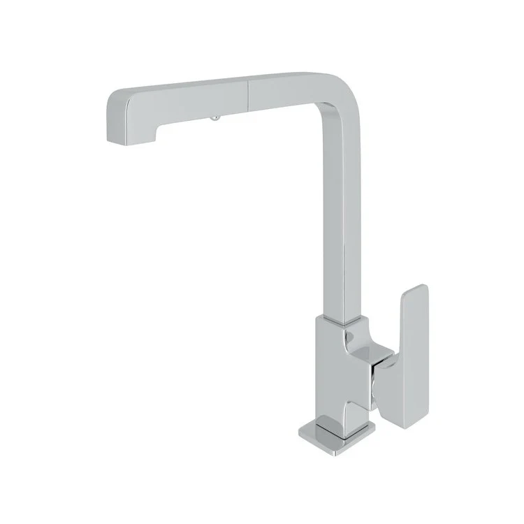 Kitchen Faucet Quartile Pull-Out 1 Metal Side Lever Polished Nickel 1.8 Gallons per Minute - Frankwebs