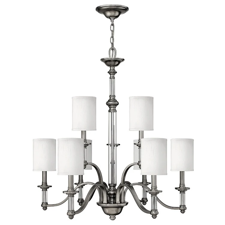 Sussex Nine-Light Two-Tier Chandelier - Frankwebs
