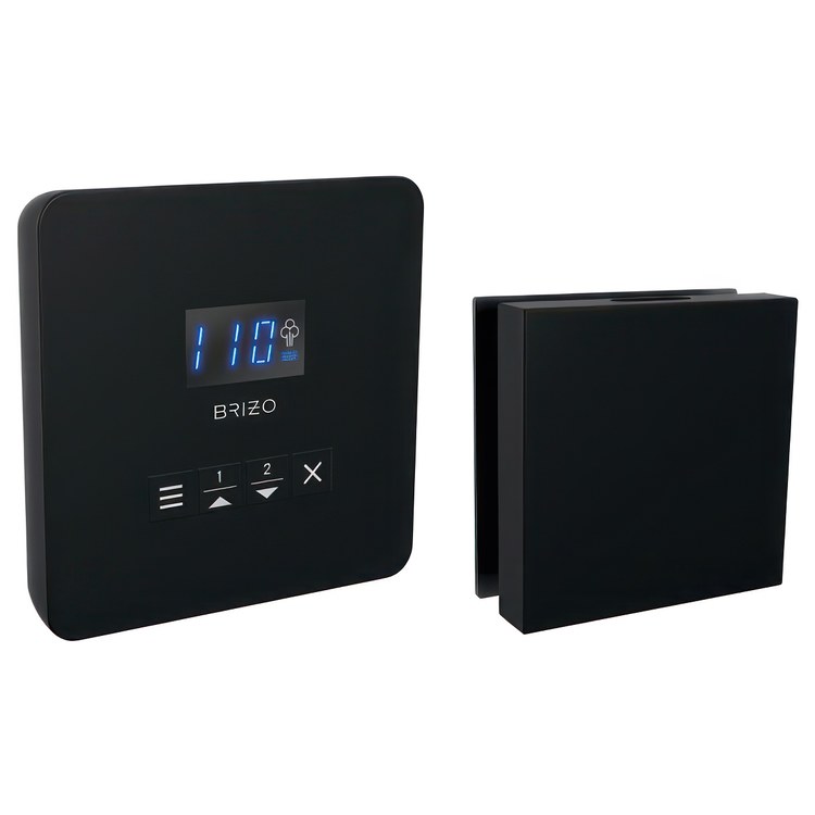 Steam Kit Mystix Venetian Bronze Elemental with Square Steam Control & Square Steam Head 2 User Presets Selectable RapidMist Patented Dual Sensor Technology - Frankwebs