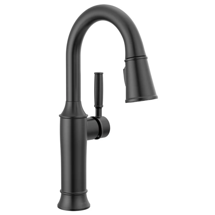 Bar Faucet Renaldi Prep 1 Lever ADA CALGreen Matte Black MagnaTite Docking 1.8 Gallons per Minute - Frankwebs