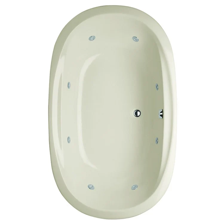 Whirlpool Tub Studio Collection Studio 66 x 44 x 19 Inch Drop-In Side Center Drain Bone Oval - Frankwebs