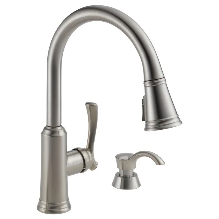 Kitchen Faucet Lakeview ADA Stainless Pull Down 1.8 Gallons Per Minute - Frankwebs