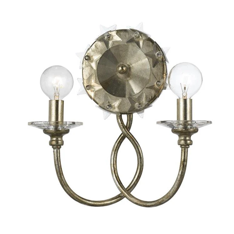 Willow Two-Light Silver Wall Sconce - Frankwebs