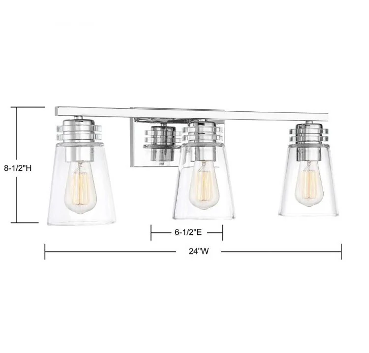 Brannon Three-Light Bathroom Vanity Fixture - Frankwebs