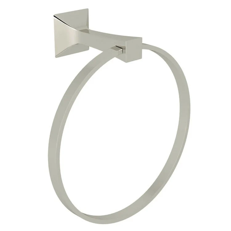 Towel Ring Vincent 7-3/4 Inch Satin Nickel Brass/Zinc 4-1/4 Inch - Frankwebs